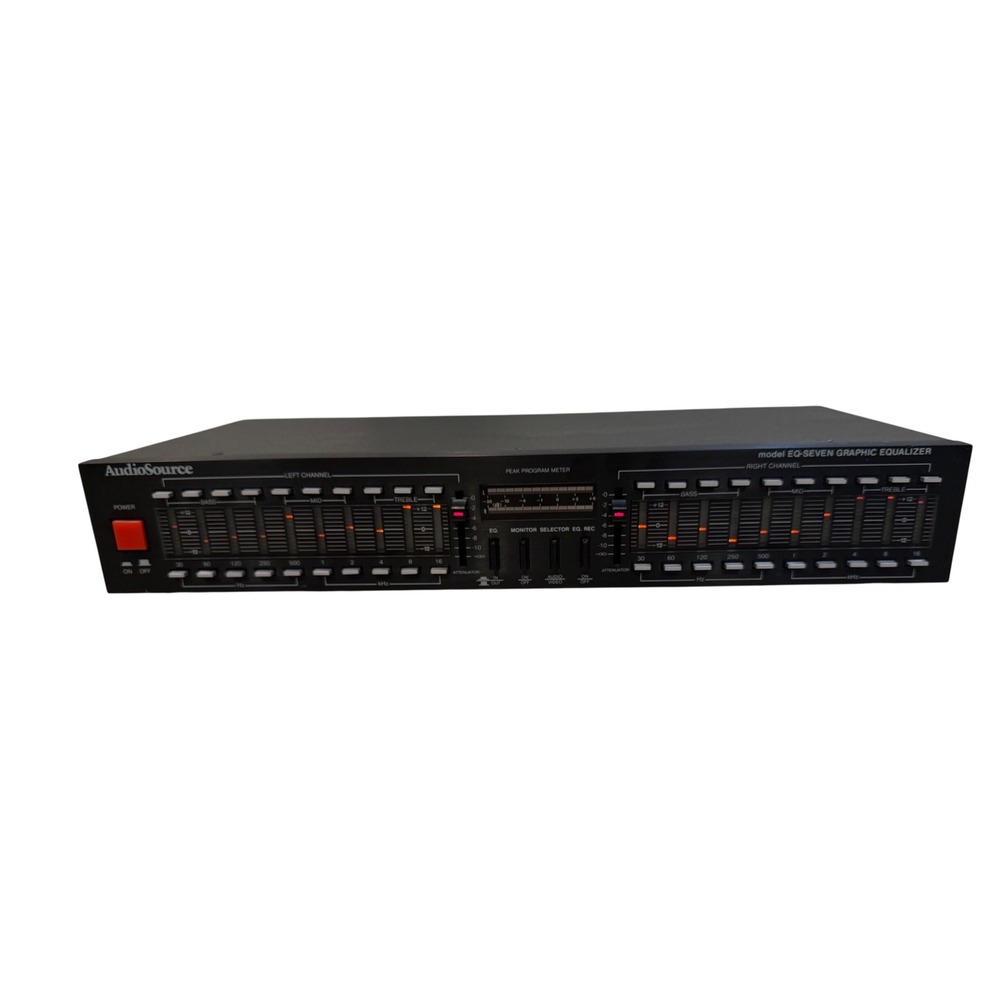 AudioSource EQ-SEVEN Graphic‎ Equalizer Dual Channel 10 Band Rackmount